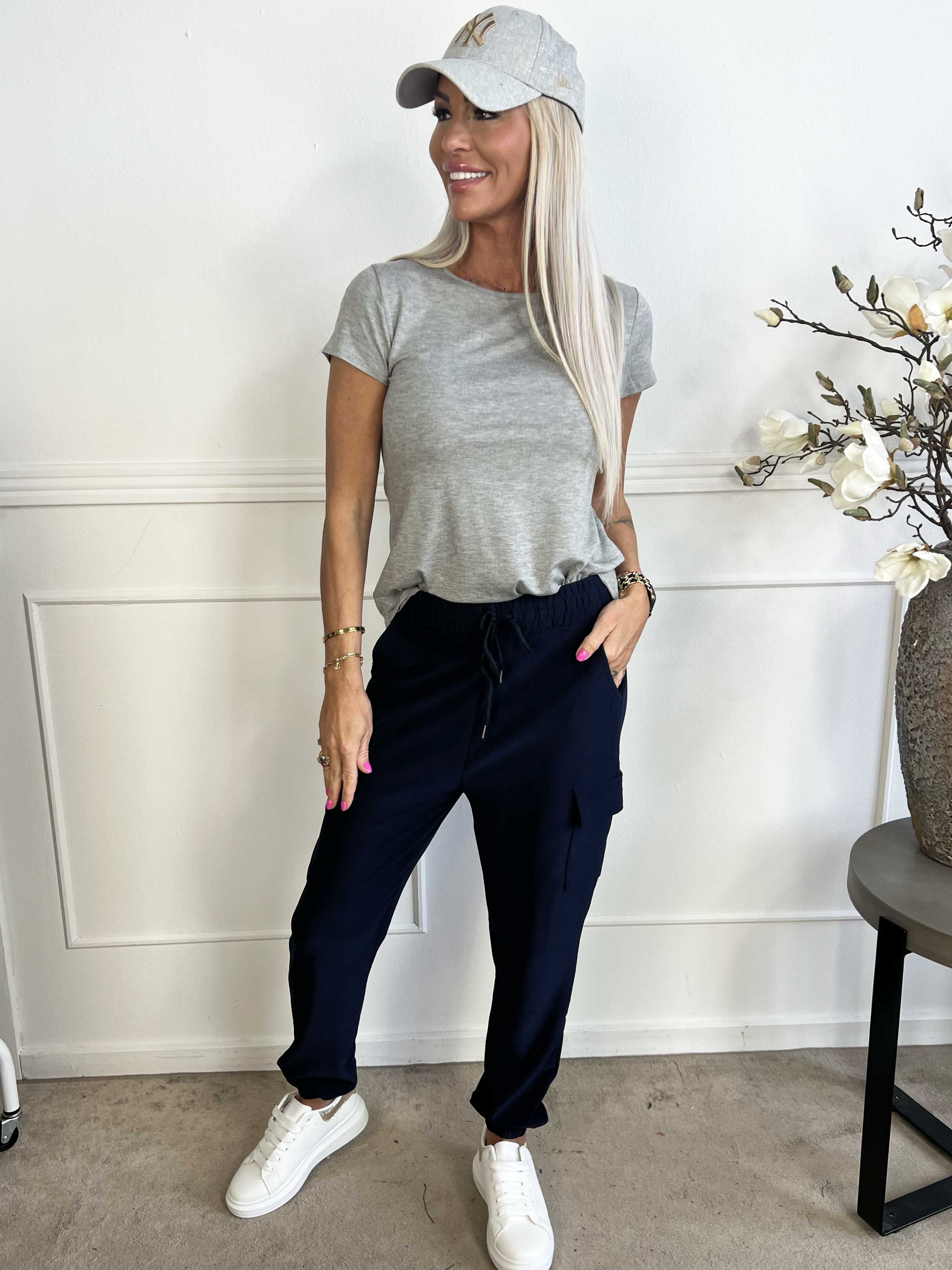 Denise - Fede cargo bukser med lommer på siderne